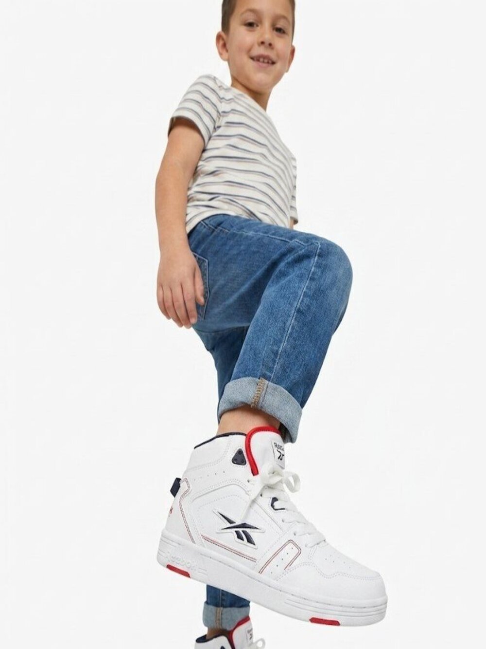 Reebok Big Boy's Boys Classic White Sneaker Size 6 NWOT